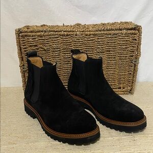 Samuel Hubbard Black Suede Women’s Boots Sz 7 M NEW